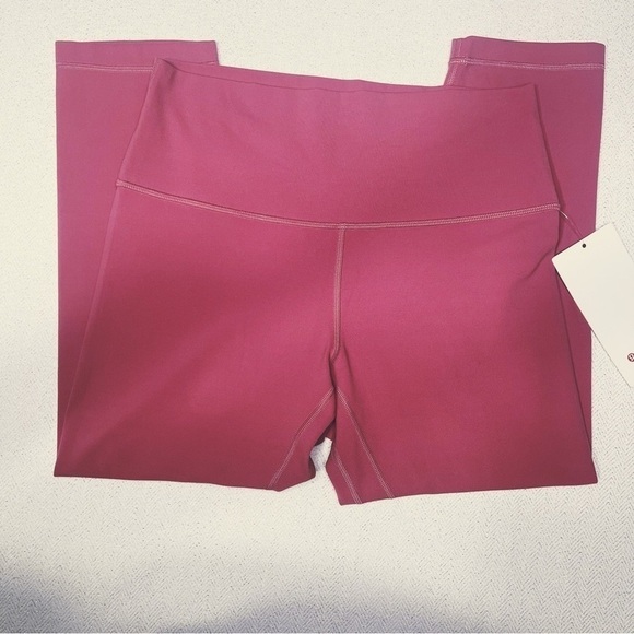 Lululemon Align Crop High Rise Pink Lush Leggings 10 Nwt - Picture 6 of 10